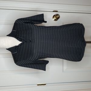 Antigua Black/White Desert Dry Xtra Lite Golf Shirt Size S